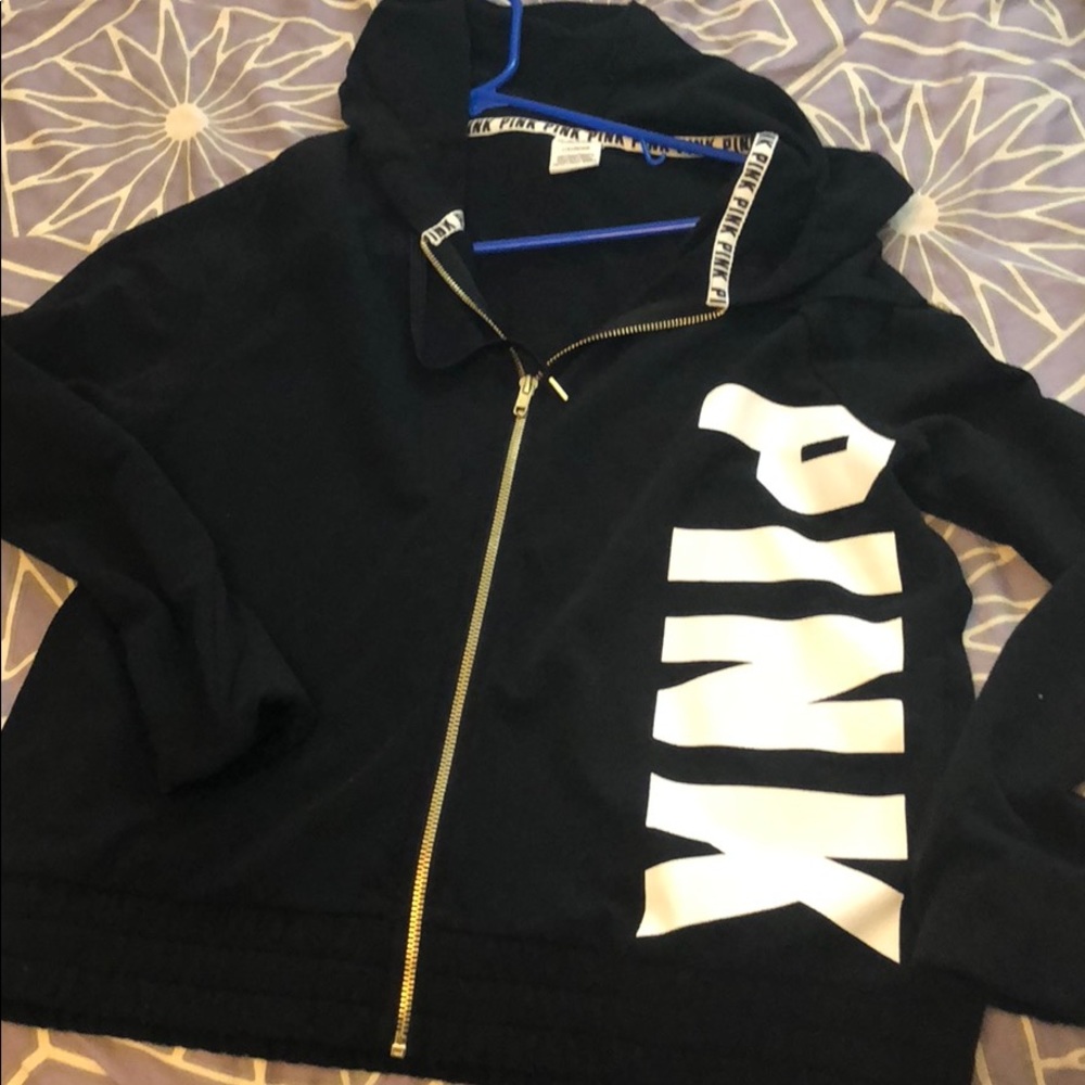 PINK black and gold jacket